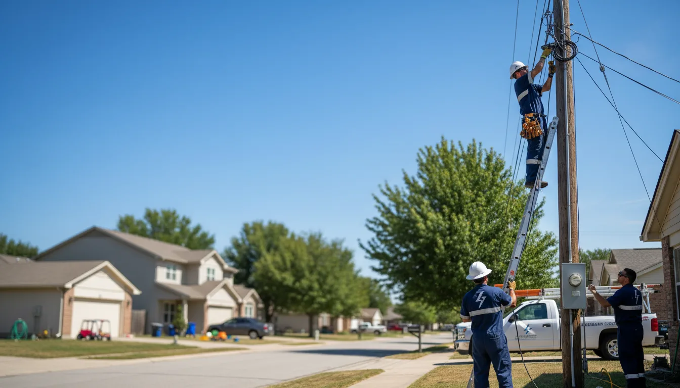 Residential electrician providing installation services in Adelanto, CA